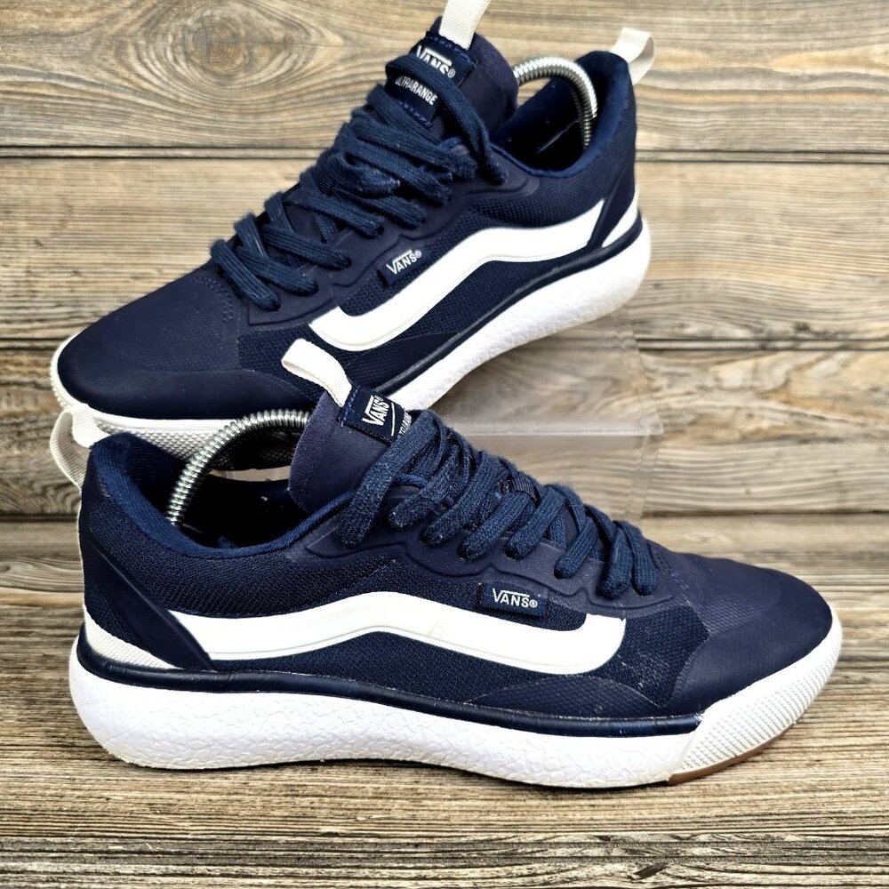 Vans Range Ex Blue Skate Casual Shoes Sneakers Women's Size 8.5